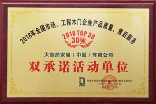 奏響品牌強音 大自然木門蟬聯“產品質量·售后服務”雙承諾單位